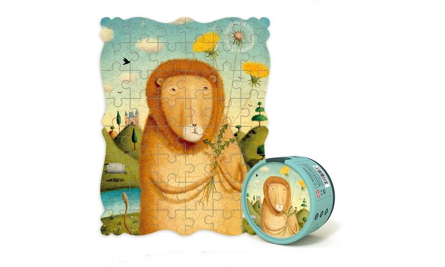 Mideer kreatívne puzzle - Portrét leva s púpavou