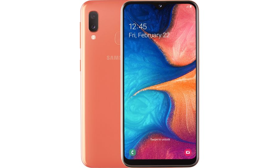 Samsung Galaxy A20e, oranžová