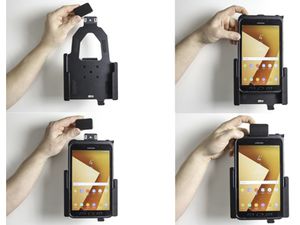 Brodit držiak pre Samsung Galaxy Tab Active 5 SM-X300/SM-X306B/Active3/2, bezpečnostný, bez nabíjania