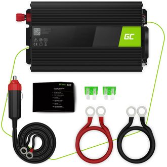 Green Cell Power Inverter menič napätia z 24V na 230V, 300W/600W, modifikovaná sínusoida