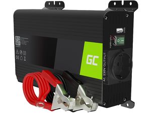 Green Cell Power Inverter PRO menič napätia z 12V na 230V, 300W/600W, čistá sínusoida