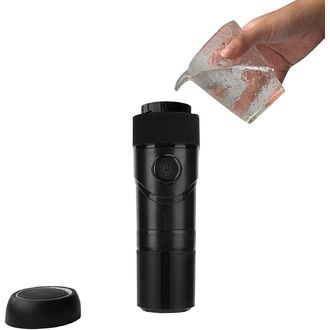 Mobilly Prenosný kávovar do auta na kapsuly a mletú kávu, čierny