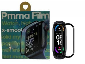 Mobilly ochranná tvrdená fólia pre Xiaomi Mi Band 6, čierna