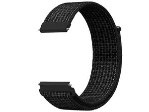 Mobilly univerzálny remienok, 22 mm, nylon, čierny (korenie a soľ)