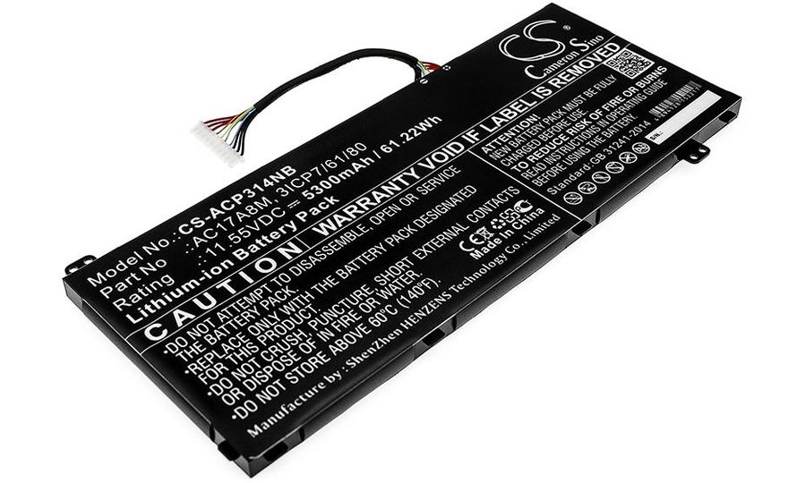 Batéria pre Acer Sf314-52-57ej, Travelmate X3410, Spin Sp314-52-518g a ďalšie,5300 mAh, Li-Ion
