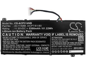 Batéria pre Acer Sf314-52-57ej, Travelmate X3410, Spin Sp314-52-518g a ďalšie,5300 mAh, Li-Ion