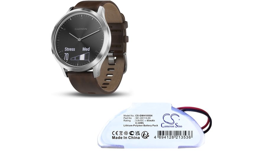 Batéria pre Garmin Vivomove Hr, 85 mAh, Li-Ion
