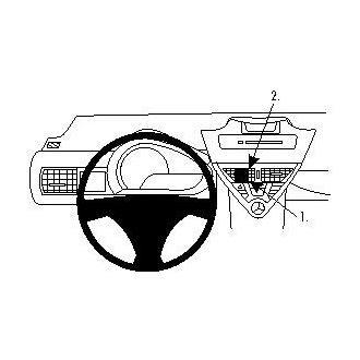 Brodit ProClip montážna konzola pre Toyota iQ 09-19, na stred