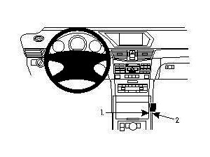 Brodit ProClip pre Mercedes Benz E-Class Sedan 09-16/Stationwagon 10-16 (len pákové radenie), dole