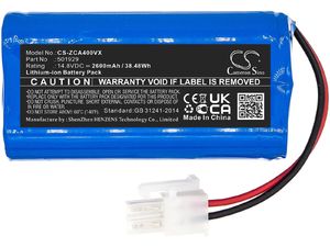 Batéria pre Concept VR2000, Zaco A4s, A6, A8s, A9s, 2600 mAh, Li-Ion