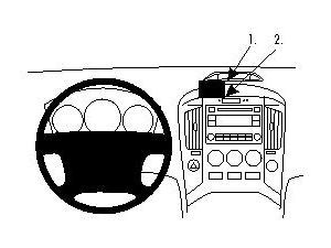 Brodit ProClip montážna konzola pre Hyundai iLoad/IMAX/H1 09-21, na stred