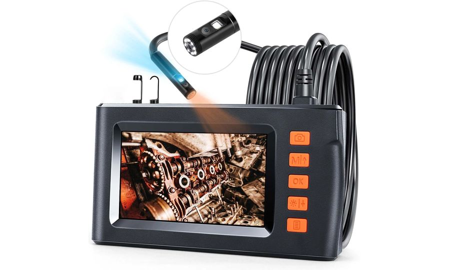 Inšpekčná kamera P210D so 4,3" IPS LCD displejom, 8 mm sondou, duálnou kamerou, 5 m pevným káblom