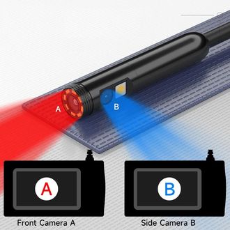 Inšpekčná kamera P210D so 4,3" IPS LCD displejom, 8 mm sondou, duálnou kamerou, 10 m pevným káblom