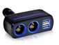 Zásuvka zapaľovača do auta, 2x USB, 80 W, osvetlené výstupy CL