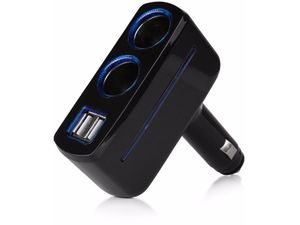 Zásuvka zapaľovača do auta, 2x USB, 80 W, osvetlené výstupy CL
