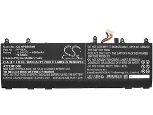Batéria pre HP Elitebook 865, ZBook Firefly 16, EliteBook 860, 6300 mAh, Li-Pol