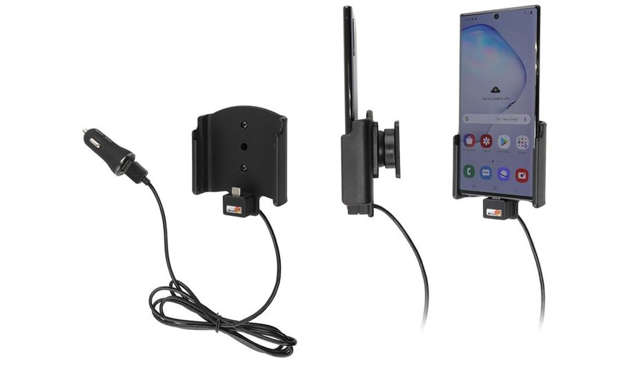 Brodit držiak do auta na Samsung Galaxy Note10+, bez puzdra, s nabíjaním z cig. zapaľovača