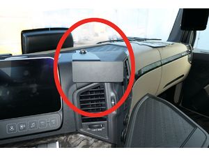 Brodit ProClip pre Mercedes Benz Arocs/Actros 5 20-24, vystužený, na stred, nad mriežkou chladiča