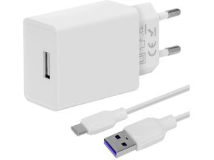 Obal:Me Cestovná nabíjačka + kábel USB-C, 10 W, biela