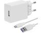 Obal:Me Cestovná nabíjačka + kábel USB-C, 10 W, biela