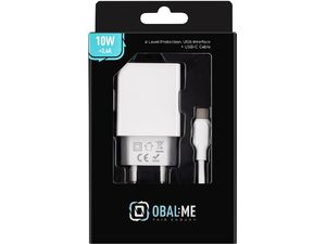 Obal:Me Cestovná nabíjačka + kábel USB-C, 10 W, biela