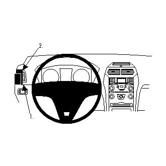 Brodit ProClip montážna konzola pre Ford Explorer/Explorer Sport 11-19, vľavo na mriežku ventilácie