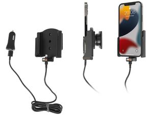Brodit držiak pre Apple iPhone 14/14 Pro/13/13 Pro, bez puzdra, so zapaľovačom cigariet/USB nabíjaním