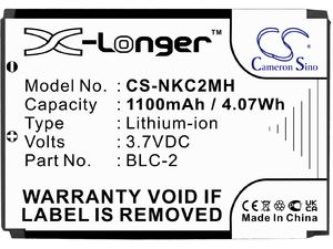 Baterie pro  Nokia 3310/3330/1220/1260/3560/5510/6650/6800 a další, 1100mAh, Li-Ion