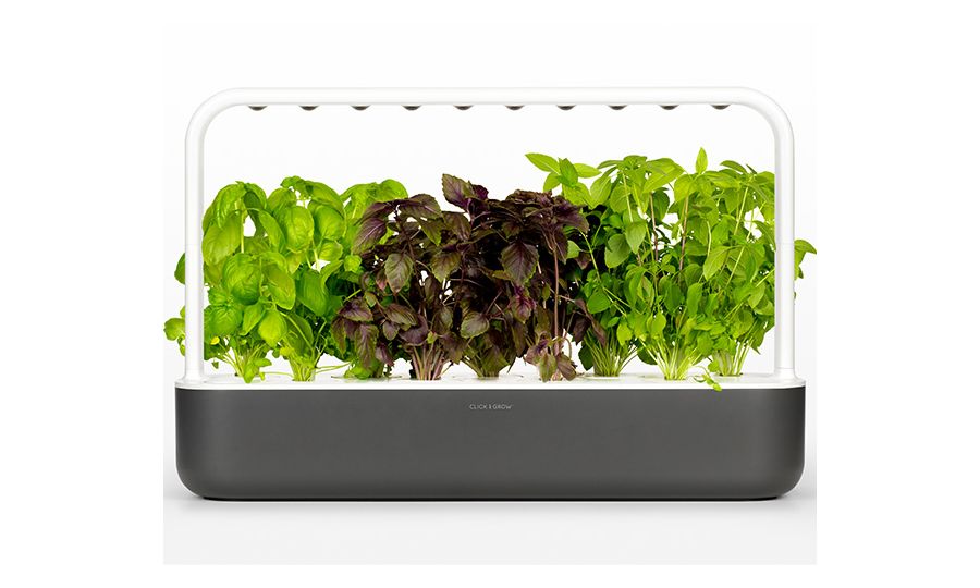 Click and Grow Smart Garden 9 smart pot + 9ks semenných kapsúl, sivá