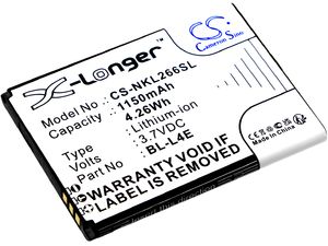 Batéria pre Nokia 2660 Flip 4G, 1150 mAh, Li-Ion