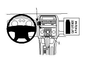 Brodit ProClip pre Ford Escape/Mazda Tribute 08-12 US, vľavo uprostred