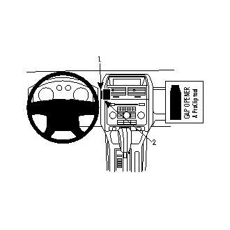 Brodit ProClip pre Ford Escape/Mazda Tribute 08-12 US, vľavo uprostred