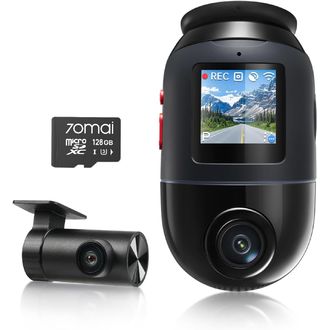 70mai X800 4K SET s RC Cerna + 70mai SD 128GB karta