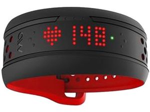 MIO Fuse tracker aktivity so snímačom tepu - dlhý remienok - červený