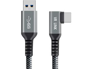 7m kábel pre Meta Quest 3, Quest 2, Oculus Link, kábel USB-C 3.2 Gen 1/USB-A, dĺžka 7 m, opletený