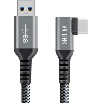7m kábel pre Meta Quest 3, Quest 2, Oculus Link, kábel USB-C 3.2 Gen 1/USB-A, dĺžka 7 m, opletený