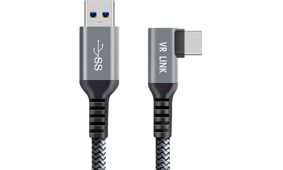 7m kábel pre Meta Quest 3, Quest 2, Oculus Link, kábel USB-C 3.2 Gen 1/USB-A, dĺžka 7 m, opletený