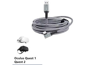 7m kábel pre Meta Quest 3, Quest 2, Oculus Link, kábel USB-C 3.2 Gen 1/USB-A, dĺžka 7 m, opletený