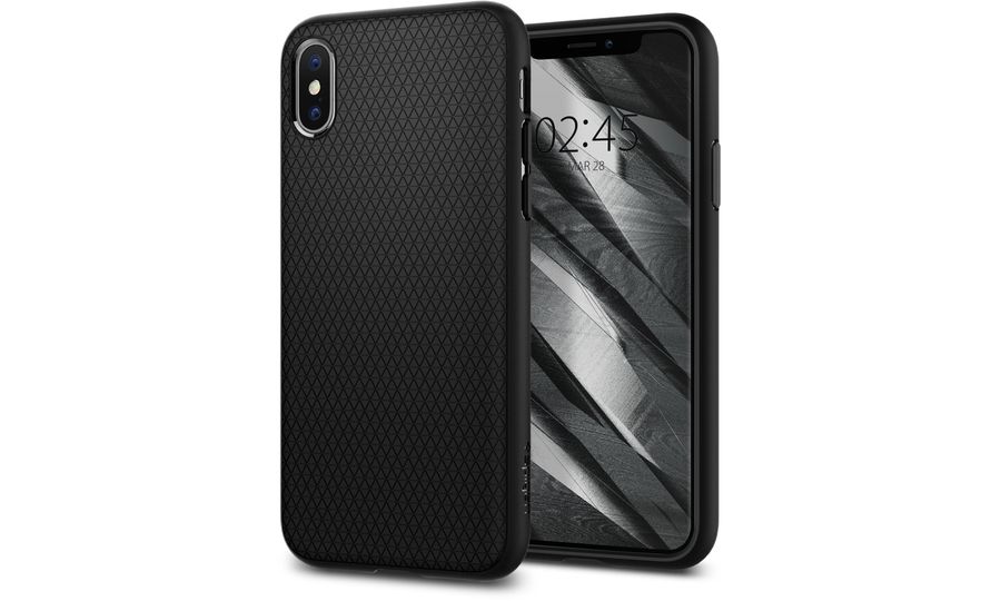 Spigen Liquid Air ochranný kryt pre Apple iPhone XS/X čierny