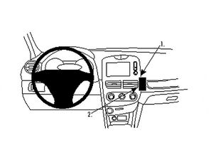 Brodit ProClip montážny držiak pre Renault Clio 13-16, pre stred