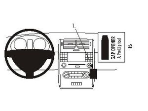 Brodit ProClip pre Mercedes Benz A-Class 05-12 (len Elegance a Avantgarde), stred vpravo dole