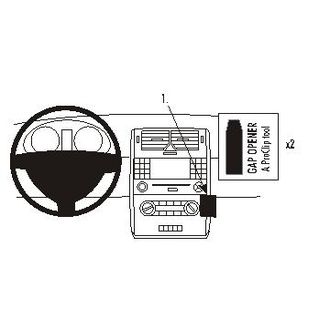 Brodit ProClip pre Mercedes Benz A-Class 05-12 (len Elegance a Avantgarde), stred vpravo dole