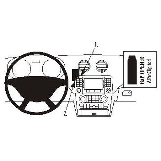 Brodit ProClip montážna konzola pre Mercedes Benz GL-Class 06-12, na stred