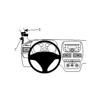 Brodit Montážny držiak ProClip pre Fiat Doblo 10-14/Opel Combo 12-19, vľavo na stĺpiku