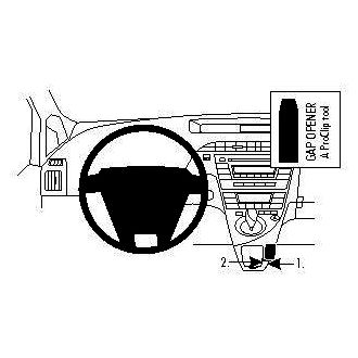 Brodit ProClip montážna konzola pre Toyota Prius 10-15, stred. tunel