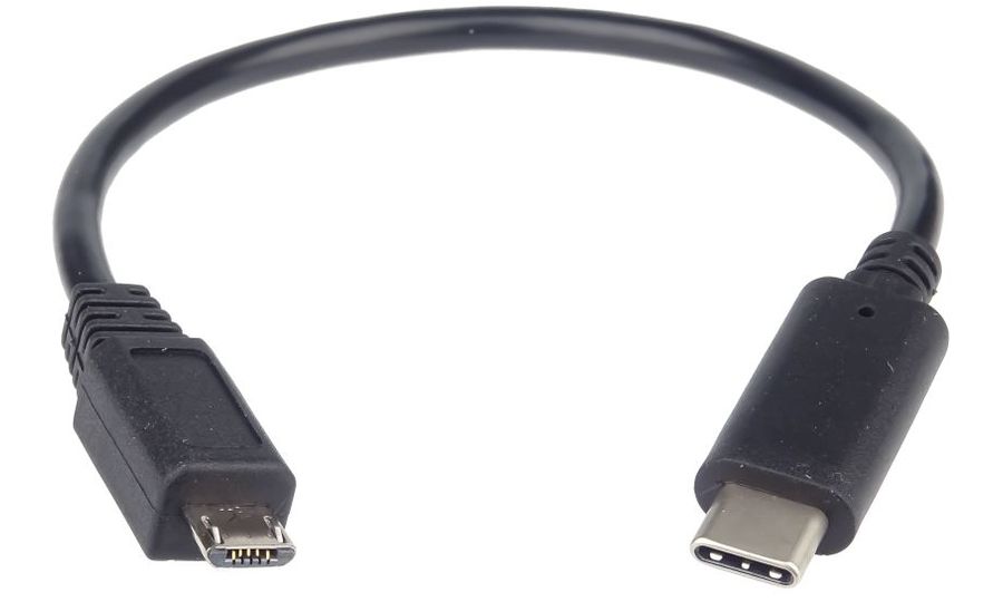 PremiumCord Adaptér USB 3.1 konektor C/male - USB 2.0 konektor Micro-B/male, 0,2 m