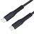 Kábel USB4 USB-C 5A, 240W, Thunderbolt 3, 40Gbps 8K@60Hz, 0,3 m, čierny