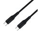 Kábel USB4 USB-C 5A, 240W, Thunderbolt 3, 40Gbps 8K@60Hz, 1m, čierny