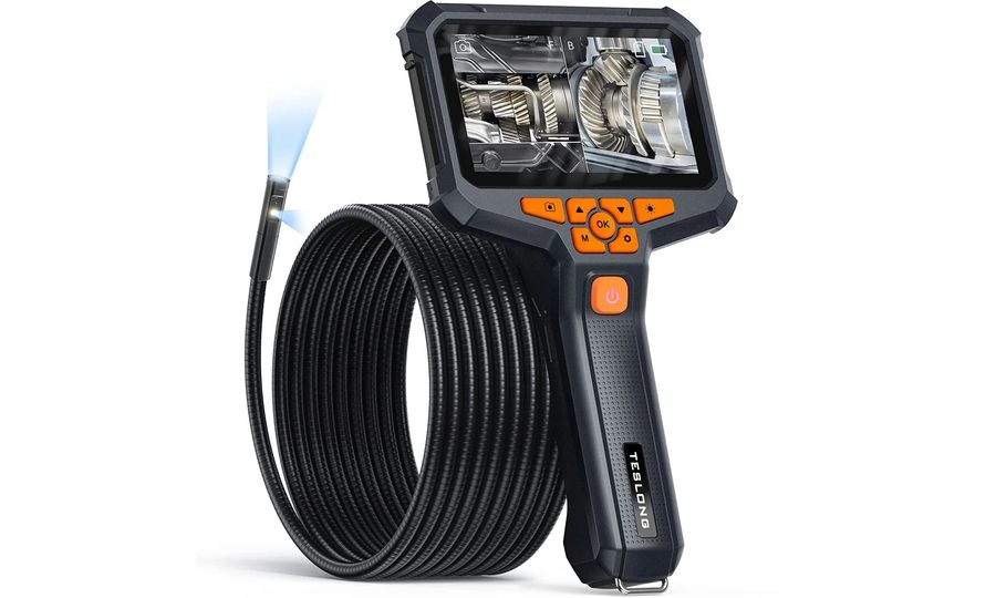 Odolný endoskop Teslong NTS430 so 4,3" displejom IPS, 8 mm sondou, duálnou kamerou, 5 m káblom