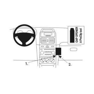Brodit ProClip pre Renault Thalia 99-08/Clio 02-05/Clio Storia 06-09, na stred vpravo